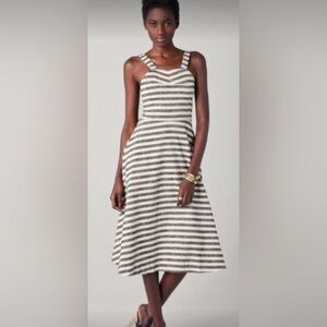 Derek lam 10 Crosby linen stripes dress size 10